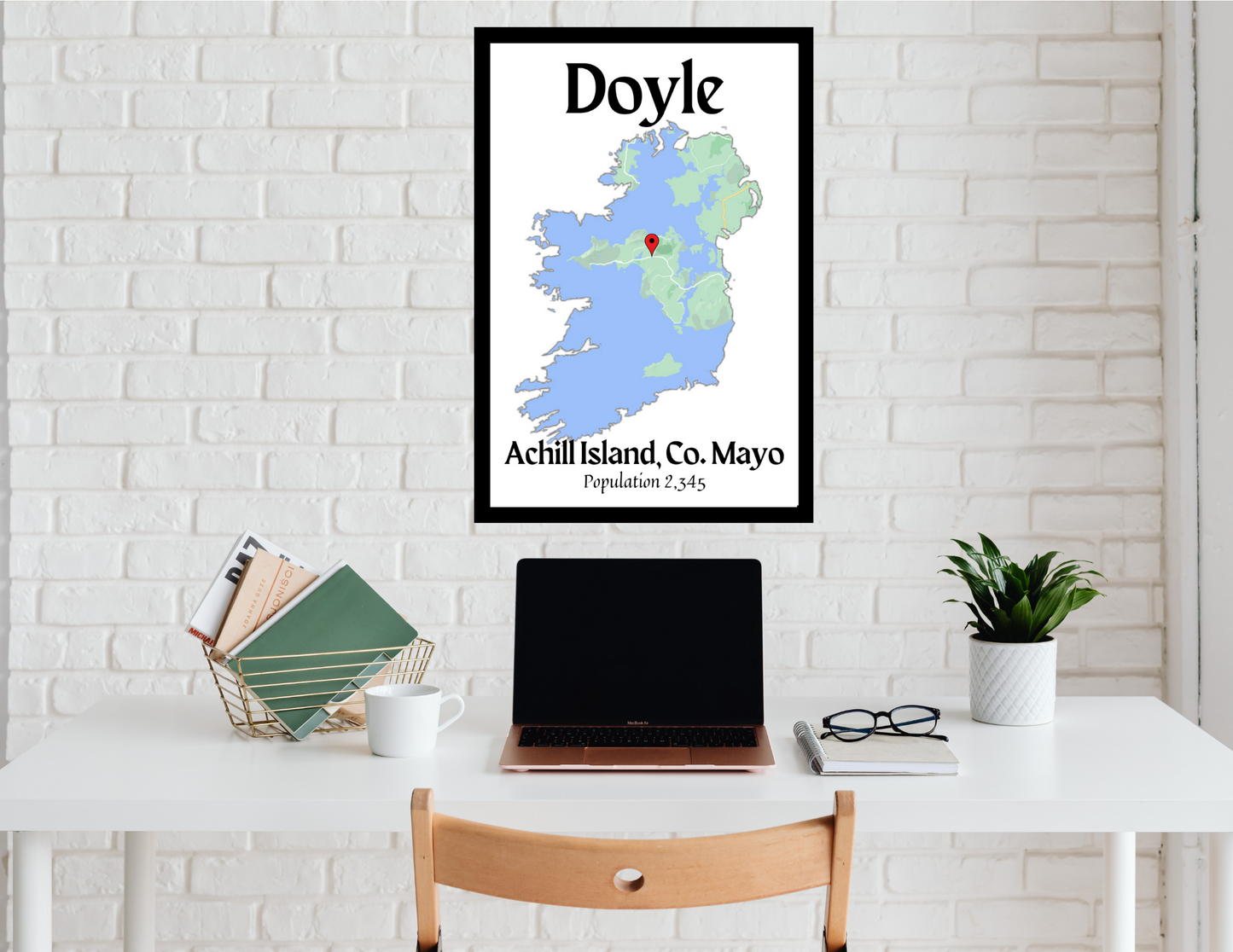 Family Town Ireland Wall Print