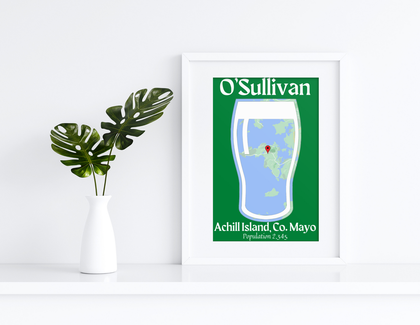 Family Town Pint Wall Print