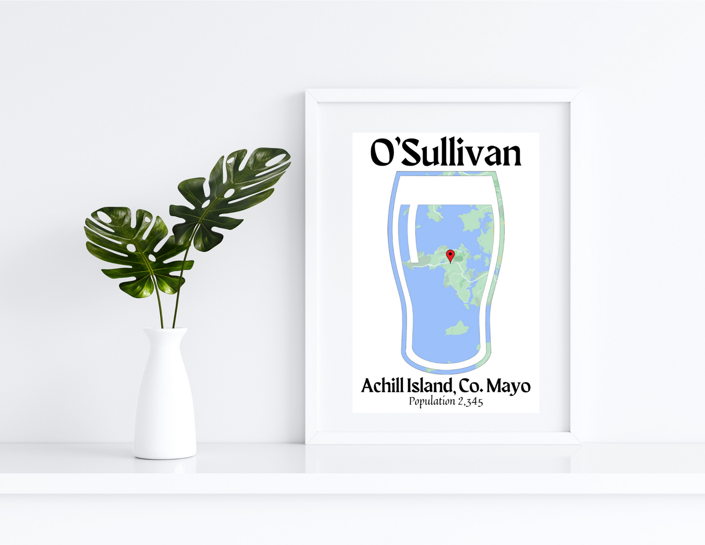 Family Town Pint Wall Print