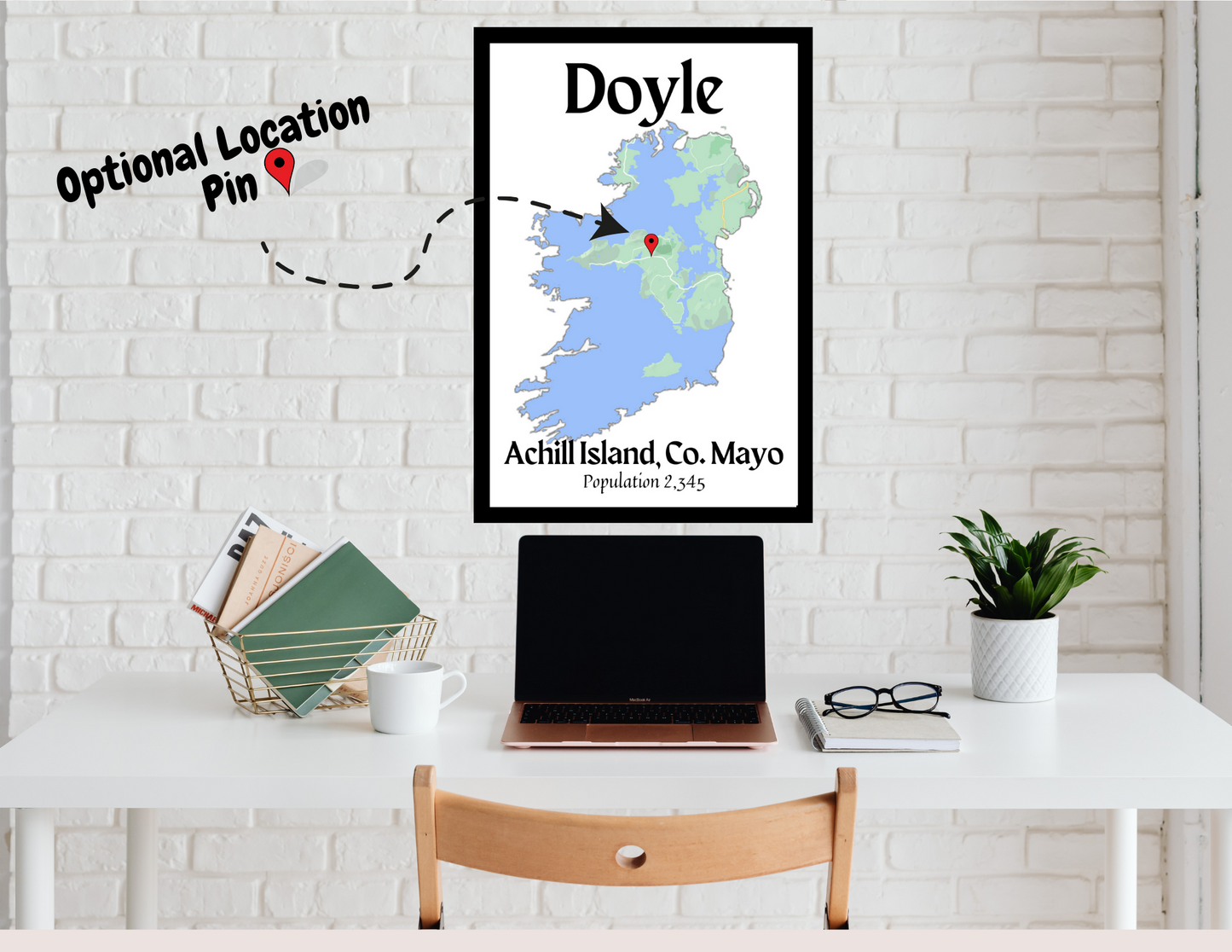Family Town Ireland Wall Print