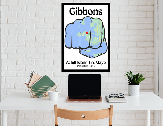 Family Town Punch Wall Print