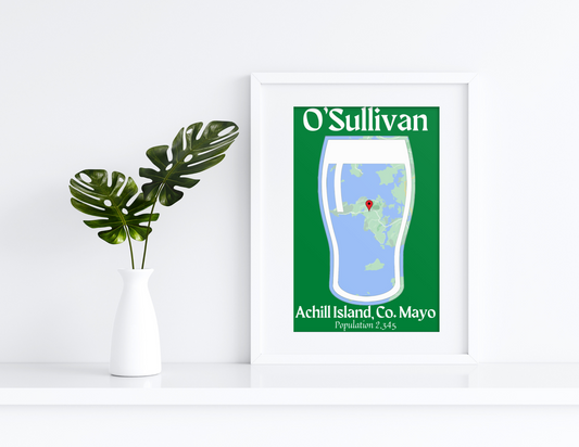 Family Town Pint Wall Print