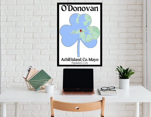 Family Town Shamrock Wall Print