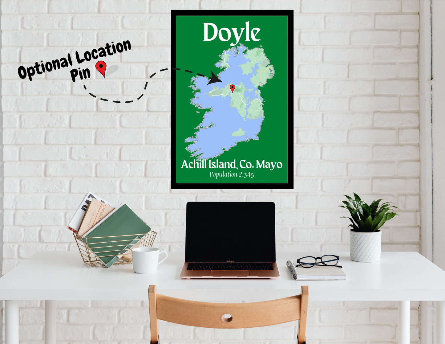 Family Town Ireland Wall Print