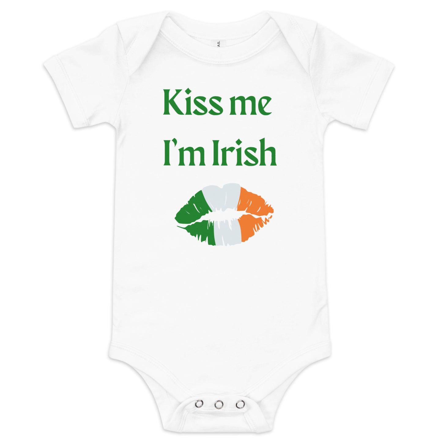 Kiss Me I'm Irish Baby Vest
