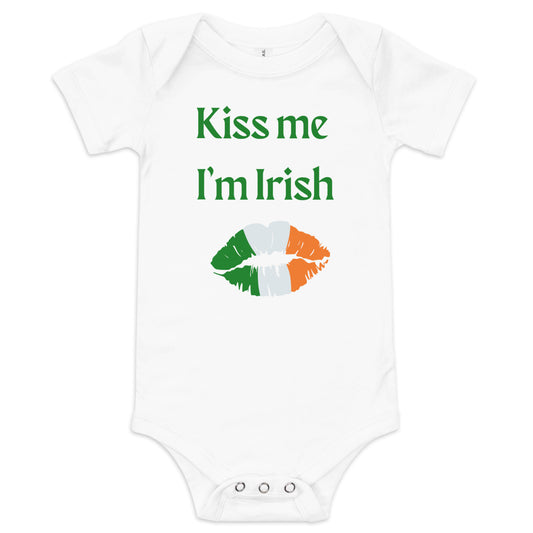Kiss Me I'm Irish Baby Vest