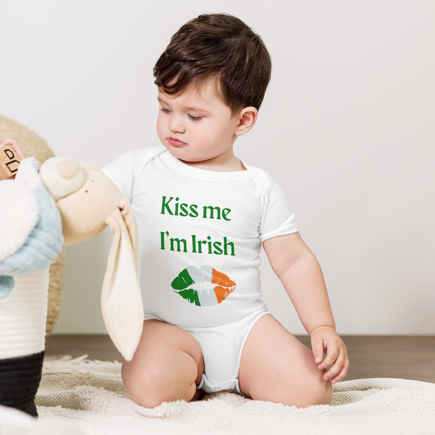 Kiss Me I'm Irish Baby Vest