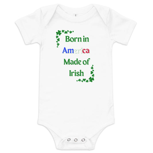 American Born, Irish Made Baby Vest