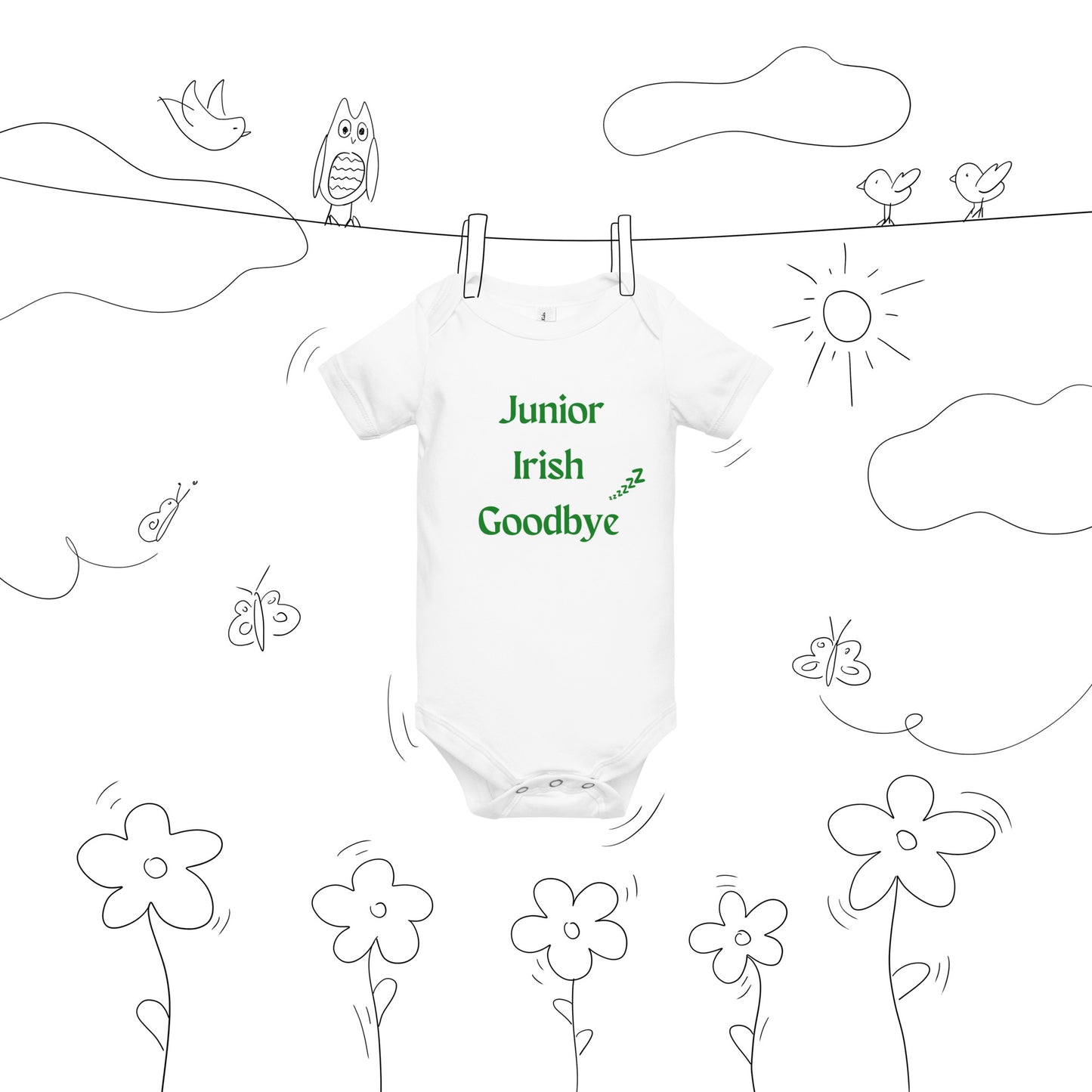 Sleepy Irish Goodbye Baby Vest