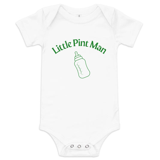 Little Pint Man Baby Vest