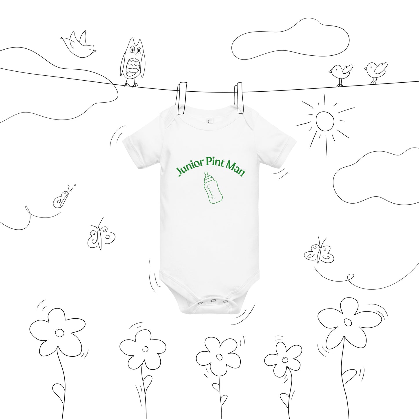 Junior Pint Man Baby Vest
