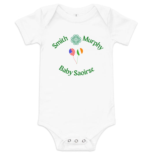 Customize Irish American Family Baby Vest