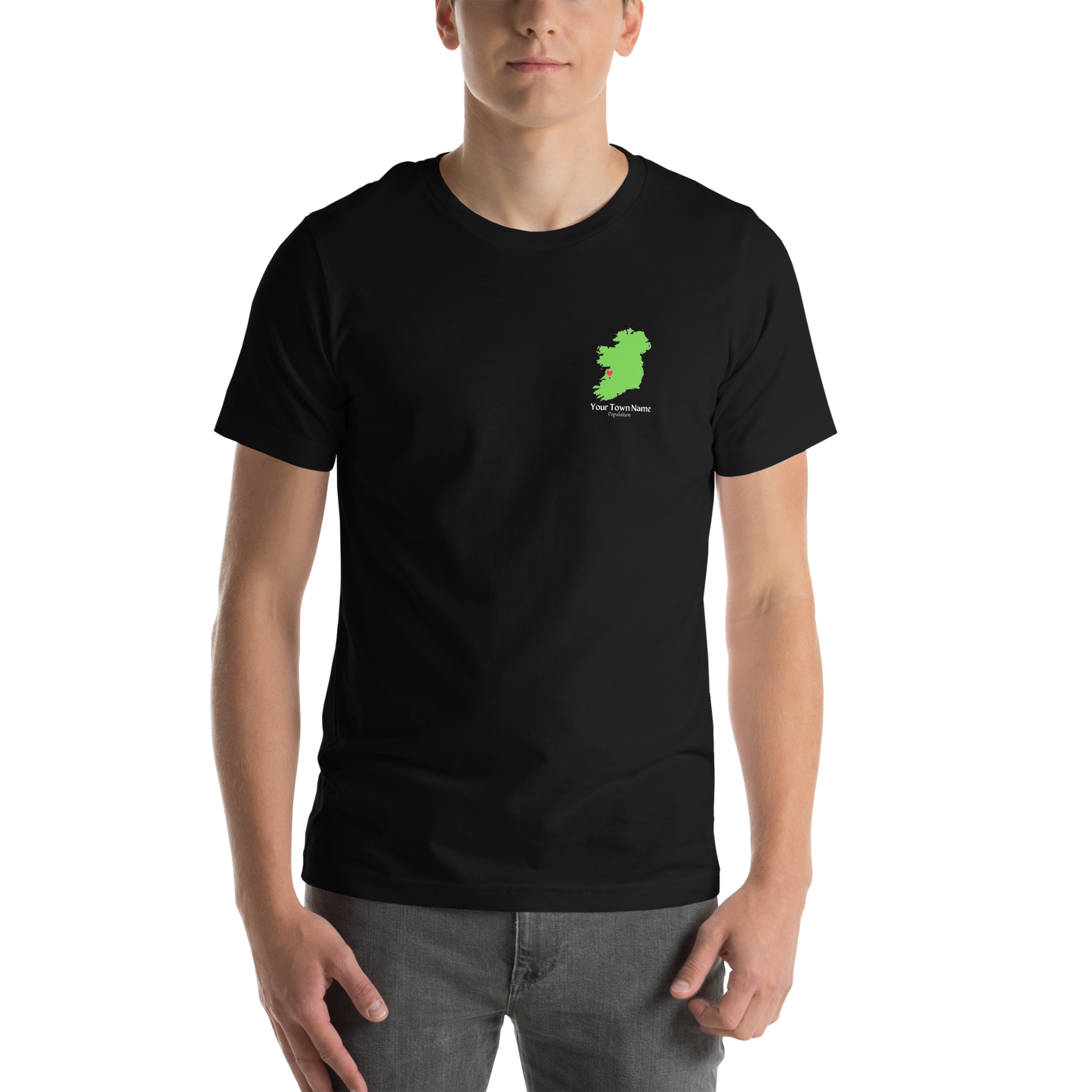 Custom  Home Town Map Tee